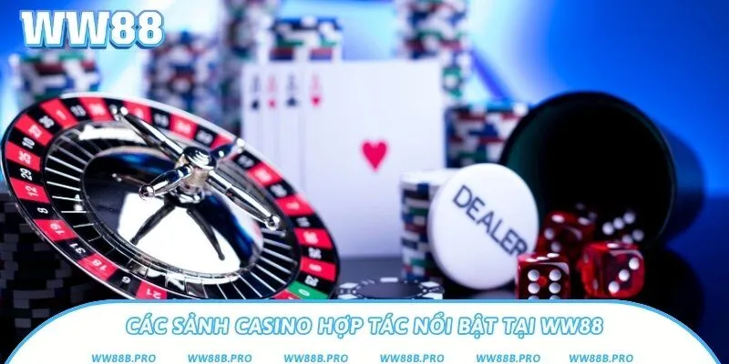 Nhà cái hợp tác với nhiều sảnh casino chất lượng nhất 2025