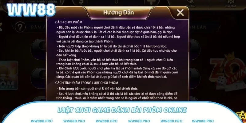 Luật đánh phỏm và cách chia bài